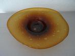 Schaal - glas - amber, Ophalen of Verzenden