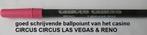 perfect schrijvende ballpoint casino CIRCUS CIRCUS Las Vegas, Nieuw, Balpen, Ophalen of Verzenden, Met reclame