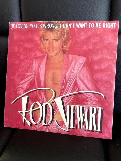 Rod Stewart, UK 7"-single I Don't Want To Be Right, Cd's en Dvd's, Vinyl Singles, Gebruikt, Single, Pop, 7 inch, Verzenden