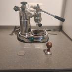 La Pavoni Europiccola - Handhef Espresso Machine, Witgoed en Apparatuur, Koffiezetapparaten, Gebruikt, Espresso apparaat, Gemalen koffie