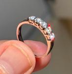 18 karaat gouden ring met diamant 0.75ct en certificaat!, 18 tot 19, Ophalen of Verzenden, Met edelsteen, Dame