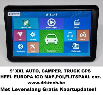 9' XXL Auto, Camper, Vrachtwagen GPS IGO Eu Map.BLUETOOTH beschikbaar voor biedingen