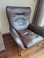 Minotti draaifauteuil, Huis en Inrichting, Ophalen, Gebruikt, 50 tot 75 cm, Leer