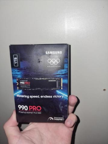 Samsung 990 PRO 1TB (nooit gebruikt alleen uitgepakt) beschikbaar voor biedingen