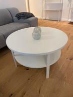Jysk ronde salontafel - wit - 80 cm, Huis en Inrichting, Tafels | Salontafels, Kunststof, Gebruikt, Rond, Minder dan 50 cm