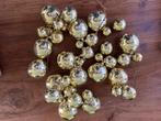 Kerstballen hard platic goud assorti, Diversen, Verzenden, Gebruikt