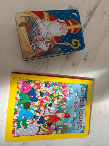 Vintage sinterklaas boek en trommel beschikbaar voor biedingen