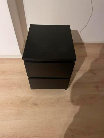Black wooden coffee table