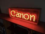 Vintage Canon neon reclame verlichting, Ophalen, Gebruikt, Lichtbak of (neon) lamp