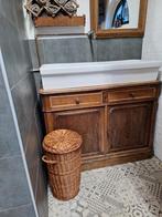 Rieten mand, Huis en Inrichting, Ophalen, Gebruikt, Rond, Riet