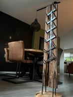 Houten wijnrek, oude meerpaal, Huis en Inrichting, Ophalen, Zo goed als nieuw, 25 flessen of meer, 75 cm of meer