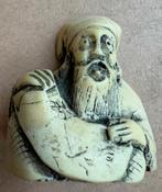 Vintage netsuke, man met muts, Ophalen of Verzenden