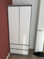 Kledingkast wit/beton, Ophalen, Zo goed als nieuw, 50 tot 75 cm, 200 cm of meer