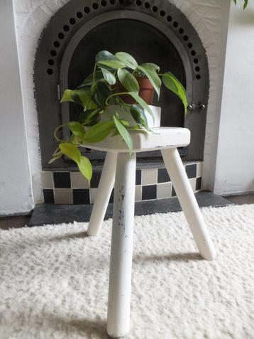vintage melkkrukje bijzet of plantentafeltje leuk voor plant beschikbaar voor biedingen