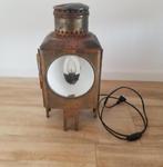 Oude brocante koetslamp, Antiek en Kunst, Antiek | Lampen, Ophalen of Verzenden