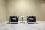 Corbusier LC2 armchairs, 2x, Ophalen of Verzenden, Leer