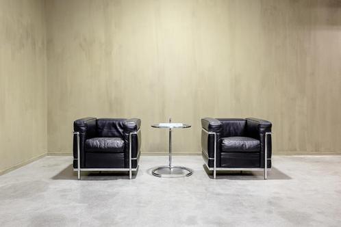 Corbusier LC2 armchairs, 2x, Huis en Inrichting, Fauteuils, Leer, Ophalen of Verzenden