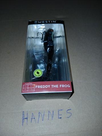 Westin Wakebait Freddy the frog 13cm kleur Black Frog  beschikbaar voor biedingen