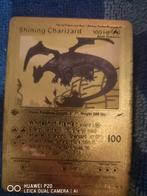 Shining Charizard Gouden Pokémon Kaart, Ophalen of Verzenden, N/A