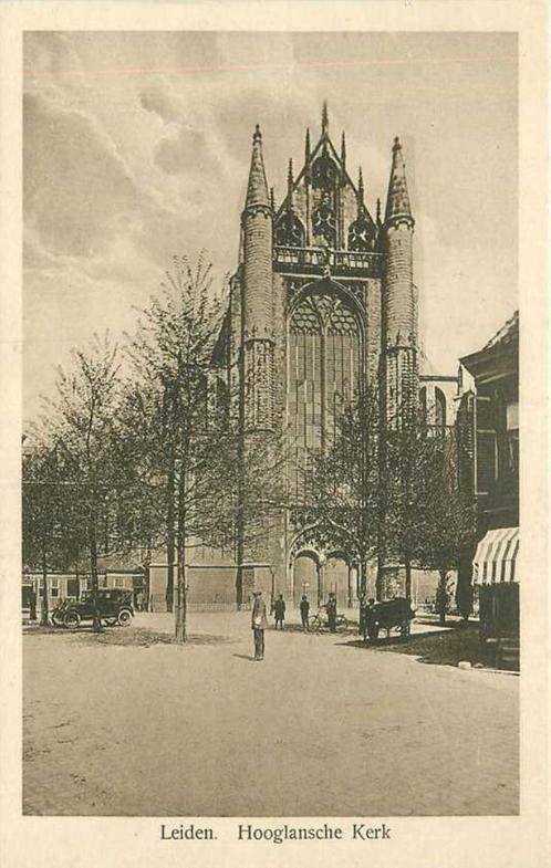 (300-135-035) Leiden Hooglandsche Kerk, Verzamelen, Ansichtkaarten | Nederland, Zuid-Holland, Verzenden