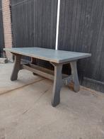 Kloostertafel old grey gezandstraald eiken NIEUW, Huis en Inrichting, Tafels | Eettafels, Ophalen, Nieuw, 50 tot 100 cm, Vijf personen of meer