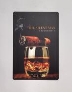 The silent man whiskey cigar reclamebord van metaal wandbord, Info@deconoord.nl, Deco Noord, Nieuw, Ophalen of Verzenden