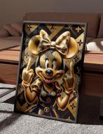 Uniek XXL Glasschilderij | Golden Minnie x LV - 6 sizes, Huis en Inrichting, Oorspronkelijke maker, Verzenden, Nieuw, 125 cm of meer