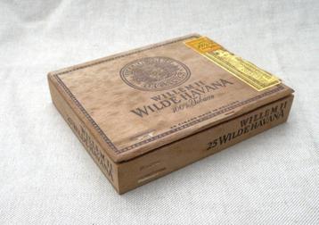 kistje (leeg) Willem II wilde Havanna 25 st. Valkenswaard. beschikbaar voor biedingen