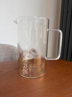 Glazen kan met gouden blaadjes van H&M Home, Ophalen, Zo goed als nieuw
