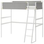 IKEA VITVAL Hoogslaper. Wit. Zo goed als nieuw., Huis en Inrichting, Slaapkamer | Stapelbedden en Hoogslapers, Ophalen, Eenpersoons
