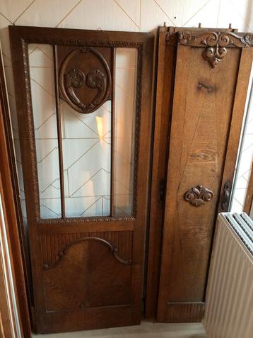 Antieke kastdeuren + zijpaneel - DIY project beschikbaar voor biedingen