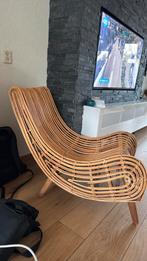 Outdoor rotan lounge stoel, Huis en Inrichting, Ophalen of Verzenden, Zo goed als nieuw