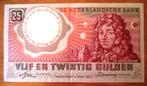 1955   25 gulden Christiaan Huygens, Postzegels en Munten, Bankbiljetten | Nederland, Ophalen of Verzenden, 25 gulden, Los biljet
