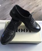 Mooy 2x  gedragen zwarte leren veter schoenen maat 41, Kleding | Dames, Schoenen met lage hakken, Verzenden, Zwart, Mooy