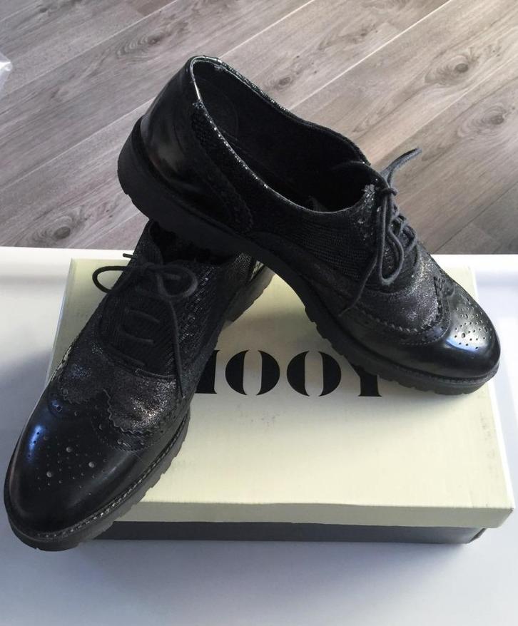 Mooy 2x  gedragen zwarte leren veter schoenen maat 41, Kleding | Dames, Schoenen, Gedragen, Schoenen met lage hakken, Zwart, Verzenden