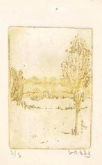 Ets met een landschap, Antiek en Kunst, Kunst | Etsen en Gravures, Verzenden