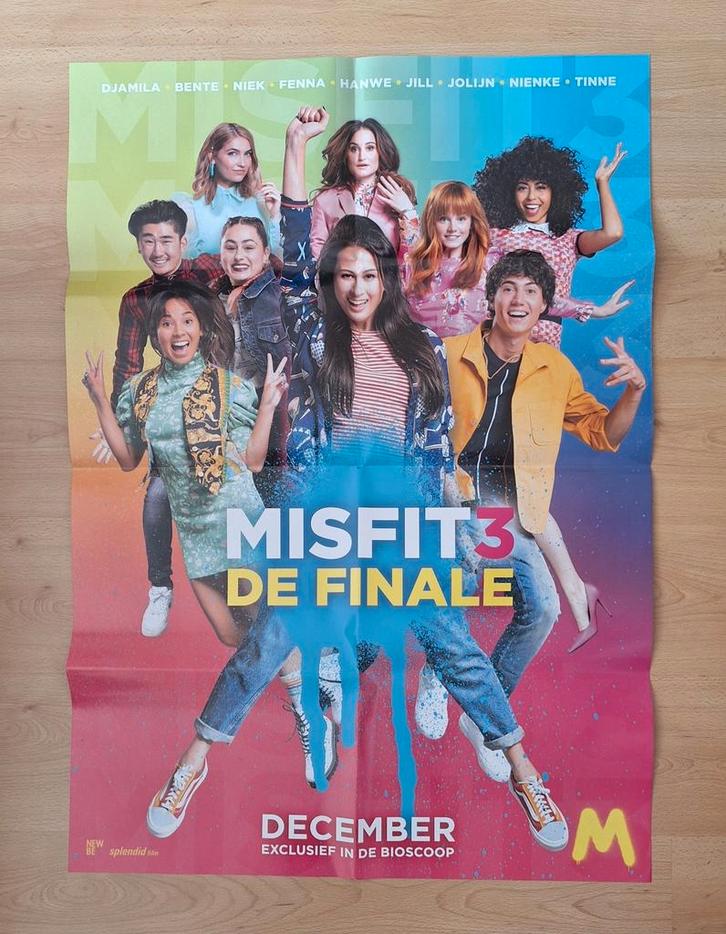 NIEUW! Grote poster 'Misfit 3 De Finale', Verzamelen, Posters, Nieuw, Film en Tv, Deurposter of groter, Rechthoekig Staand, Ophalen of Verzenden