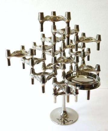  Vintage BMF kandelaar Fritz Nagel chroom 60's beschikbaar voor biedingen