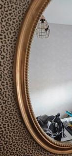 Ovale Spiegel met Gouden Rand, Huis en Inrichting, Woonaccessoires | Spiegels, Minder dan 50 cm, Gebruikt, Ophalen of Verzenden
