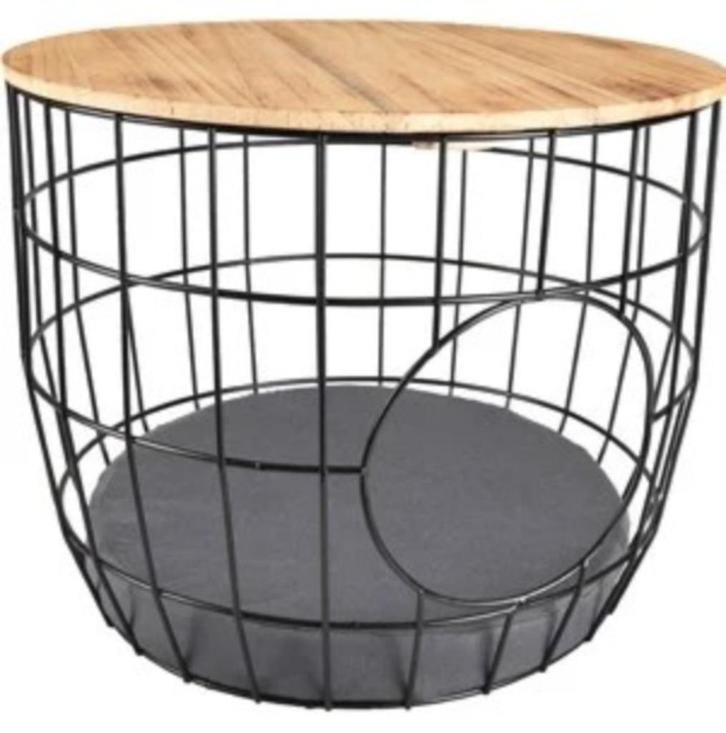 Bijzettafel/mand voor kleine spullen en/of dieren, Huis en Inrichting, Tafels | Bijzettafels, Nieuw, Rond, Minder dan 45 cm, Minder dan 55 cm