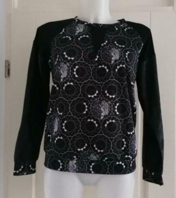 Silvian Heach Denim zwarte sweater + tijgerkoppen XS 36918 beschikbaar voor biedingen