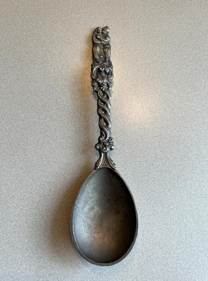Tinnen Huwelijkslepel, Antiek en Kunst, Antiek | Tin, Ophalen of Verzenden