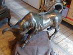 Bronzen tuinornament stier, Ophalen of Verzenden