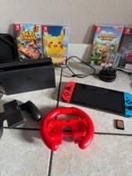 Nintendo Switch met games en accessoires!, Spelcomputers en Games, Avontuur en Actie, Gebruikt, 1 speler, Eén computer