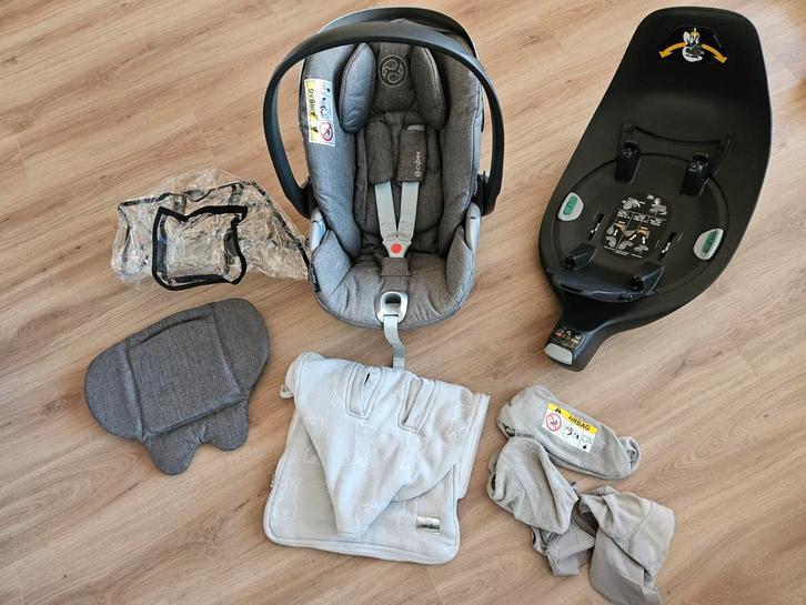 Cybex Cloud Z i-size plus soho grey, base Z en accessoires, Kinderen en Baby's, Kinderwagens en Combinaties, Zo goed als nieuw