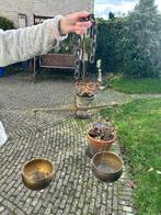 Hang weegschaal met koperen potjes, Antiek en Kunst, Antiek | Koper en Brons, Ophalen of Verzenden, Koper