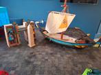 Vintage Playmobil Egyptisch Speelgoed Set - Boot en Tempel, Ophalen of Verzenden