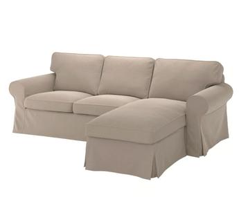 Ektorp 3-zitsbank met chaise longue +extra hoes - afbeelding 4