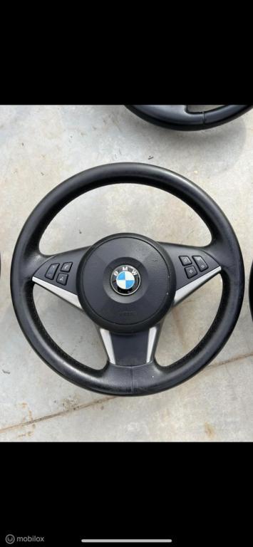 Stuur origineel leder BMW 5-serie E60 ('03-'07) beschikbaar voor biedingen