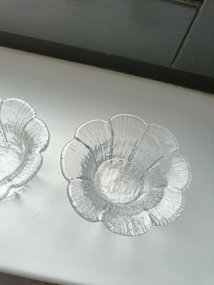 Holmegaard daisy waxinelichthouder scandinavisch, Huis en Inrichting, Woonaccessoires | Kandelaars en Kaarsen, Zo goed als nieuw